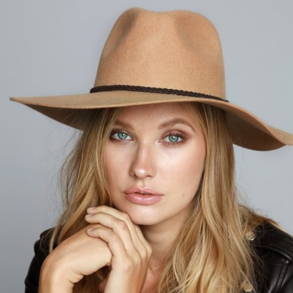 Wool Wide Brim Panama Hat